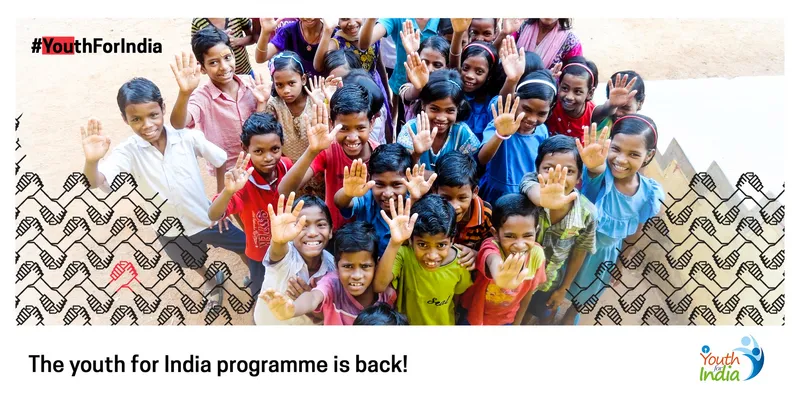 The Youth for India programme is back announcement, with fellows and children
