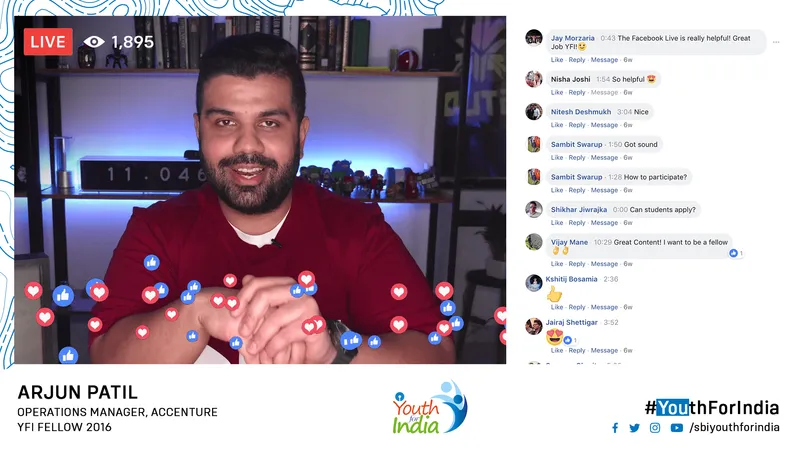 Facebook Live fellowship interview with Arjun Patil and viewer comments