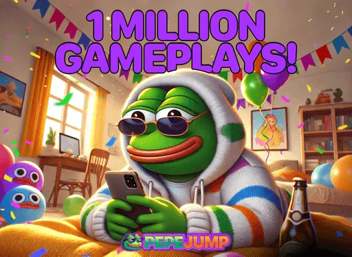 Campaign milestone artwork celebrating 1 million gameplays
