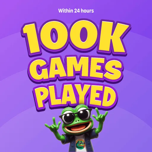 Campaign milestone artwork: 100K games played within 24 hours