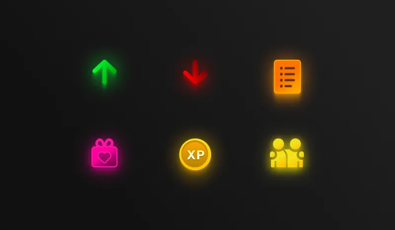 10x.Trade icon set for trading, calculations, rewards and referrals